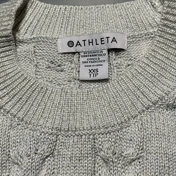 NWT Athleta Hawthorn Textured Crew Sweater - Size XXS - Picture 9 of 12